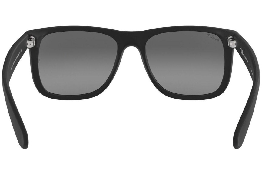 Sonnenbrille Ray-Ban Justin Classic RB4165 622/T3 Polarized Quadratisch Schwarz