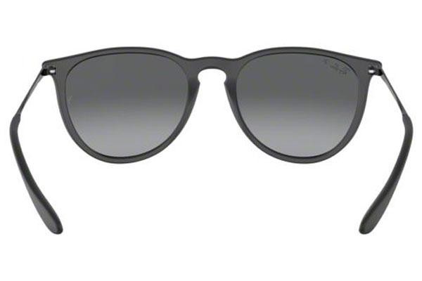 Sonnenbrille Ray-Ban Erika RB4171 622/T3 Polarized Rund Schwarz