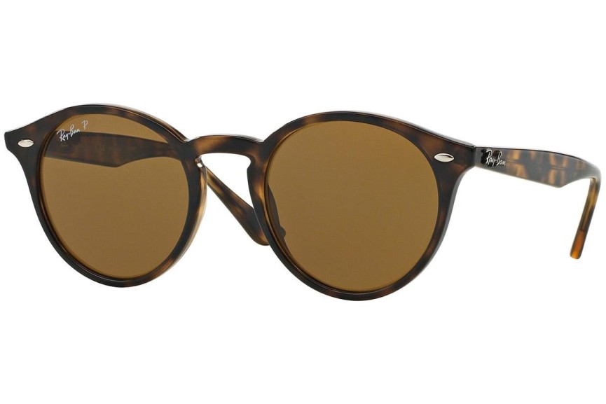 Sonnenbrille Ray-Ban RB2180 710/83 Polarized Rund Havanna