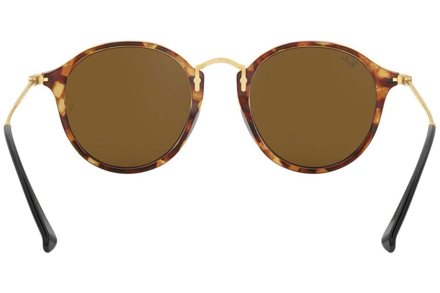 Sonnenbrille Ray-Ban Round Havana Collection RB2447 1160 Rund Havanna