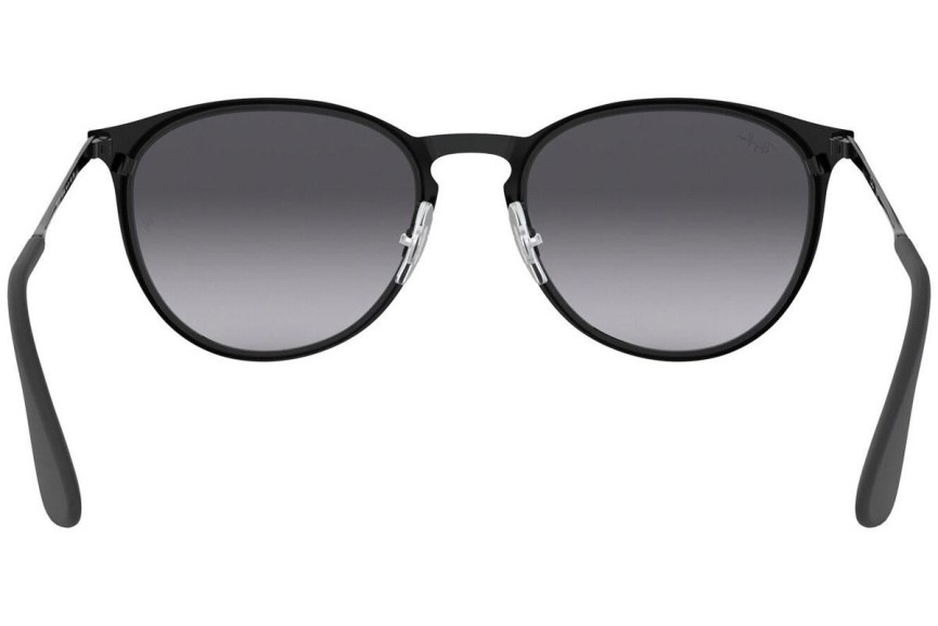 Sonnenbrille Ray-Ban Erika Metal RB3539 002/8G Rund Schwarz