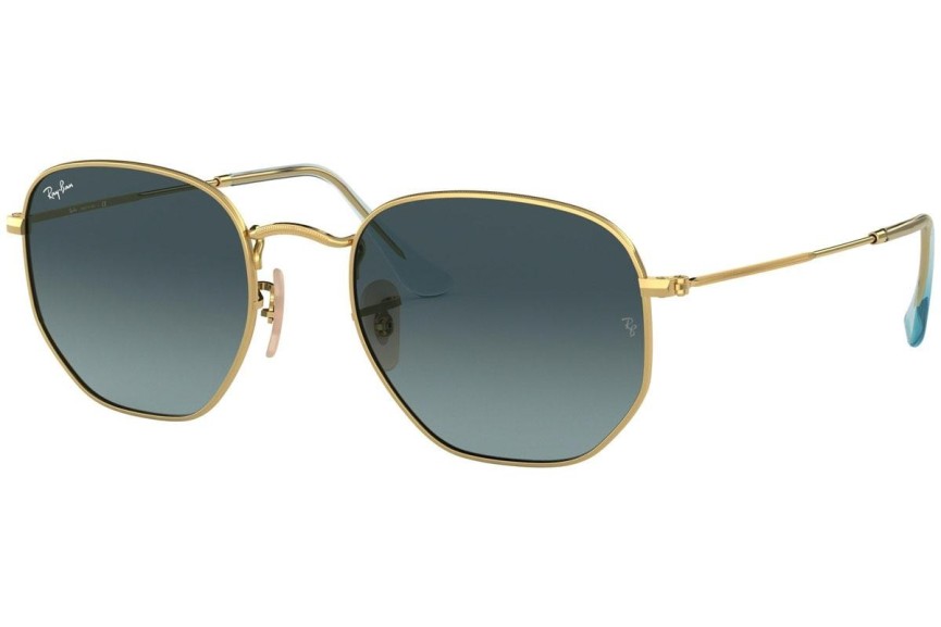 Sunglasses Ray-Ban Hexagonal Flat Lenses RB3548N 91233M Rund Gold