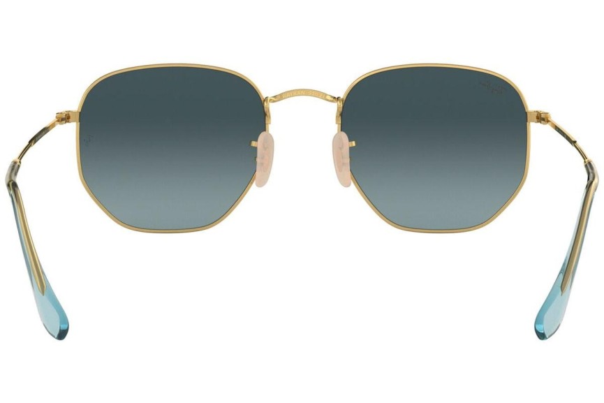 Sunglasses Ray-Ban Hexagonal Flat Lenses RB3548N 91233M Rund Gold