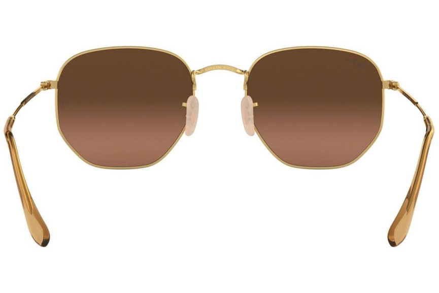 Sunglasses Ray-Ban Hexagonal Flat Lenses RB3548N 912443 Rund Gold