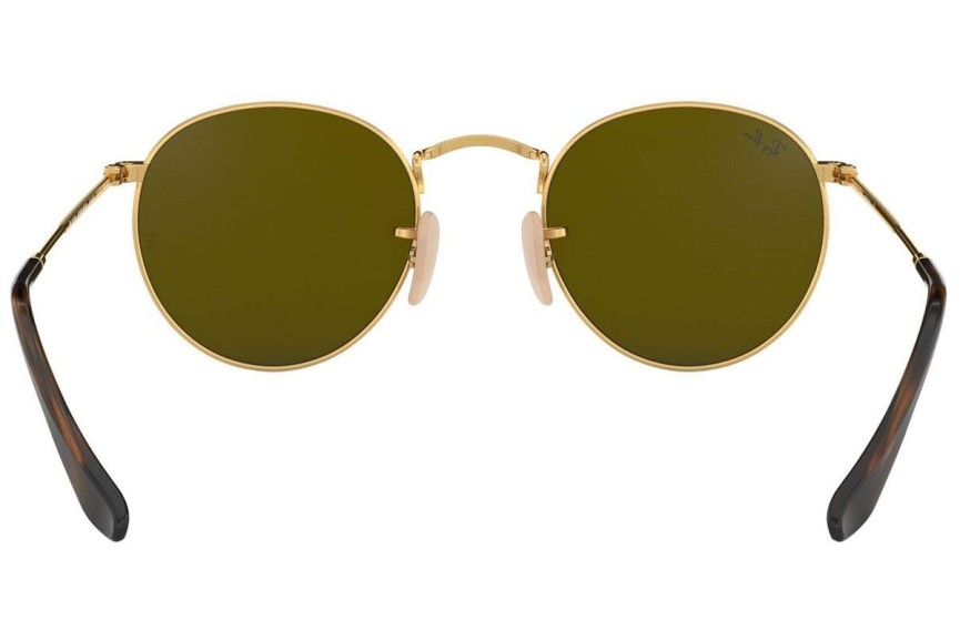 Sunglasses Ray-Ban Round Flat Lenses RB3447N 001/9O Rund Gold