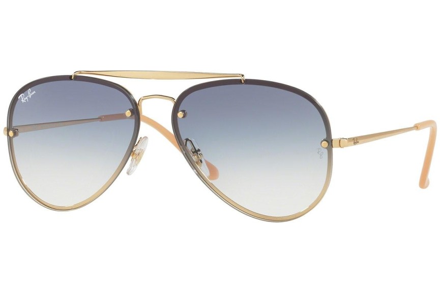 Sonnenbrille Ray-Ban Blaze Aviator Blaze Collection RB3584N 001/19 Pilot Gold