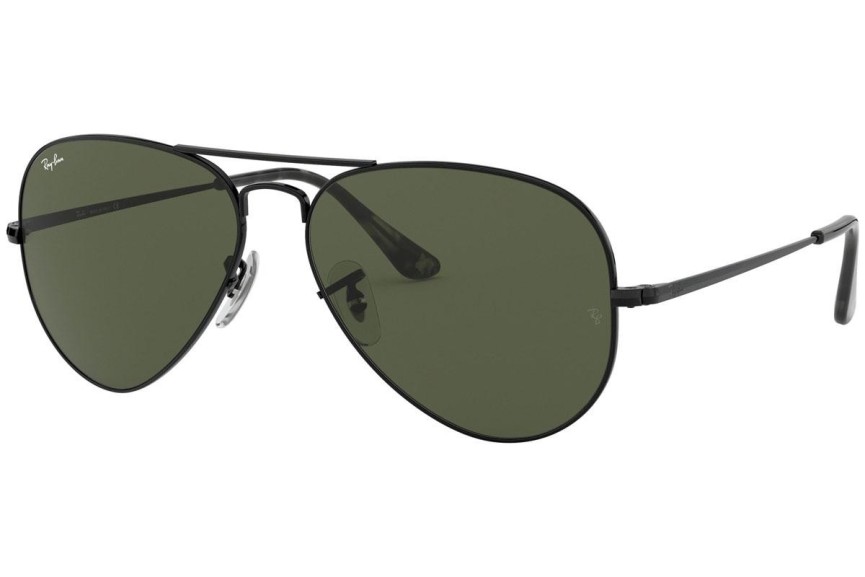 Sonnenbrille Ray-Ban Aviator Metal II RB3689 914831 Pilot Schwarz