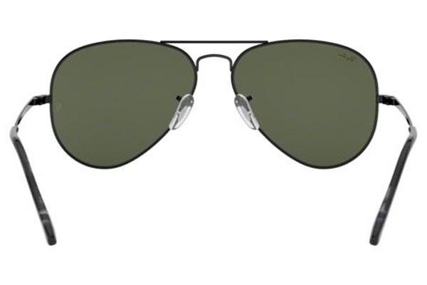 Sonnenbrille Ray-Ban Aviator Metal II RB3689 914831 Pilot Schwarz