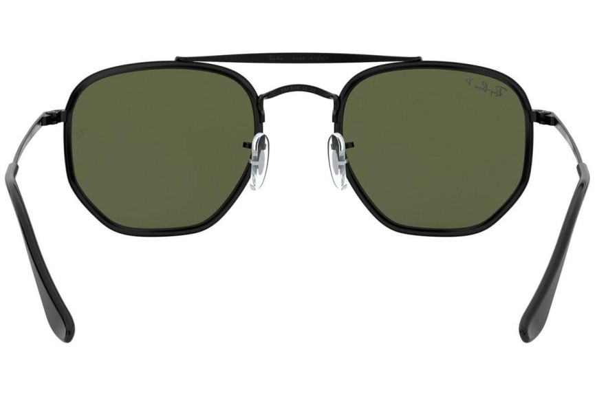 Sonnenbrille Ray-Ban The Marshal II RB3648M 002/58 Polarized Quadratisch Schwarz