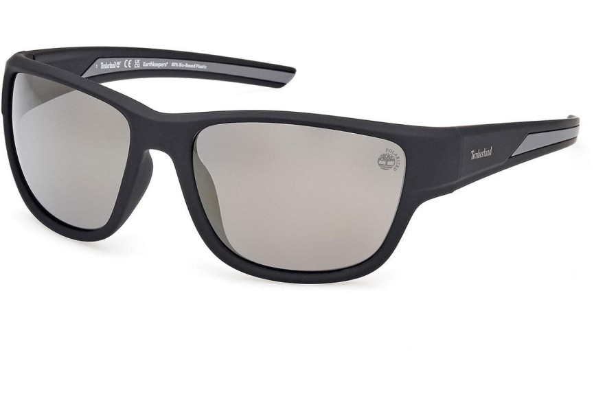 Sonnenbrille Timberland TB00023 02D Quadratisch Schwarz