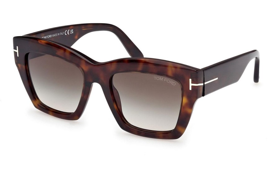 Sonnenbrille Tom Ford Luna FT1191 52B Cat Eye Havanna