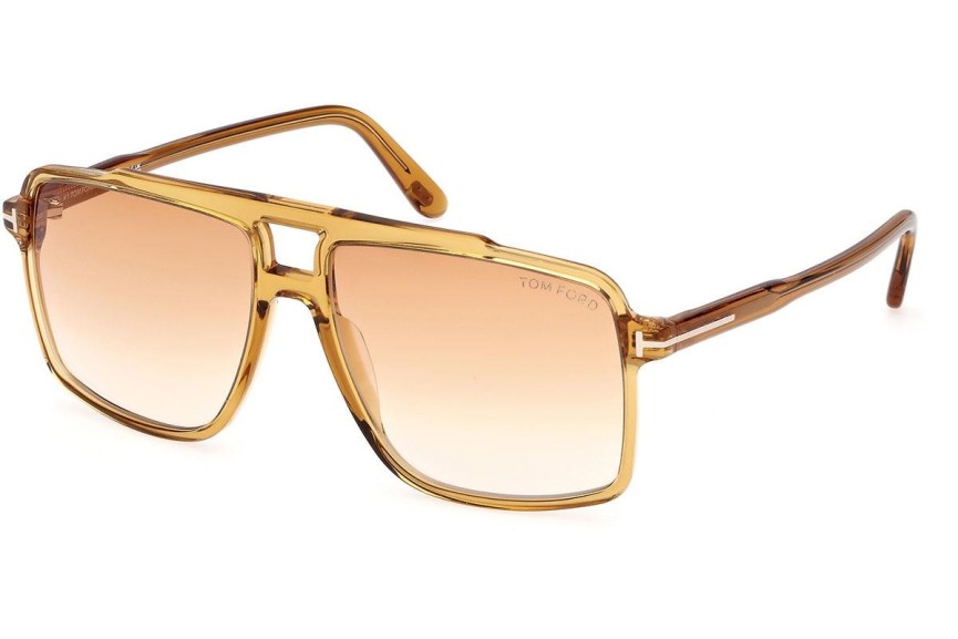 Sonnenbrille Tom Ford Kemp FT1177 39F Quadratisch Gelb