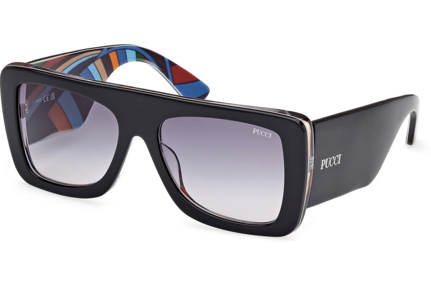 Sonnenbrille Emilio Pucci EP0230 05W Quadratisch Schwarz