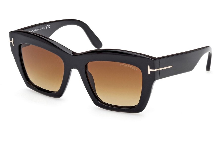 Sonnenbrille Tom Ford Luna FT1191 01F Cat Eye Schwarz