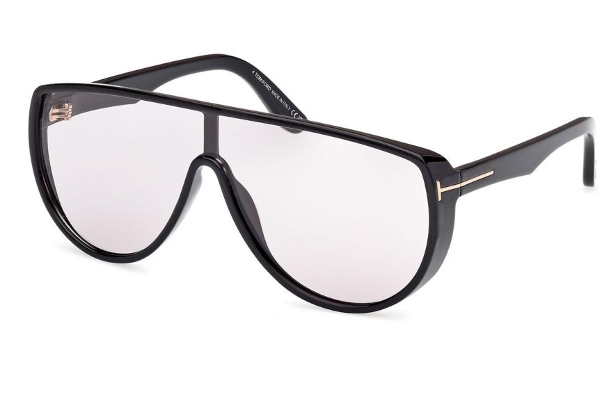 Sonnenbrille Tom Ford Achilles FT1182 01A Monoscheibe | Shield Schwarz