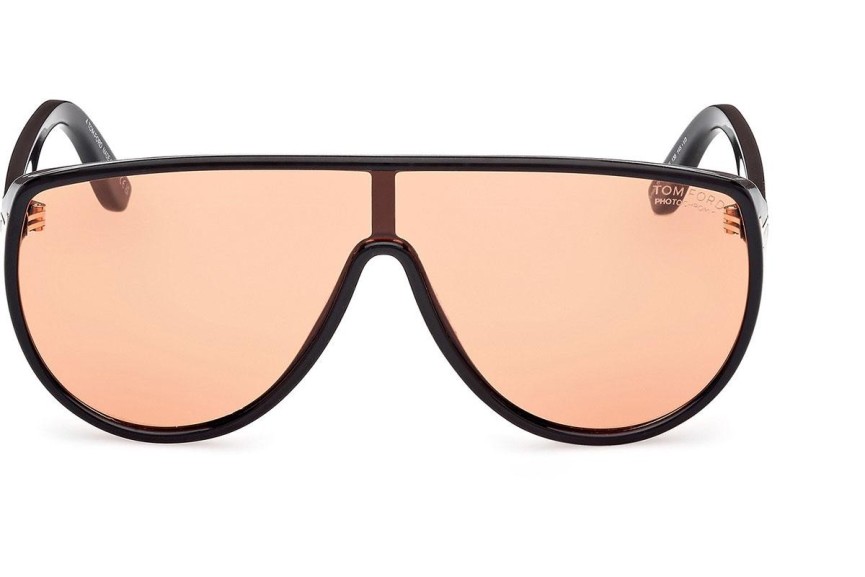 Sonnenbrille Tom Ford Achilles FT1182 05E Monoscheibe | Shield Schwarz