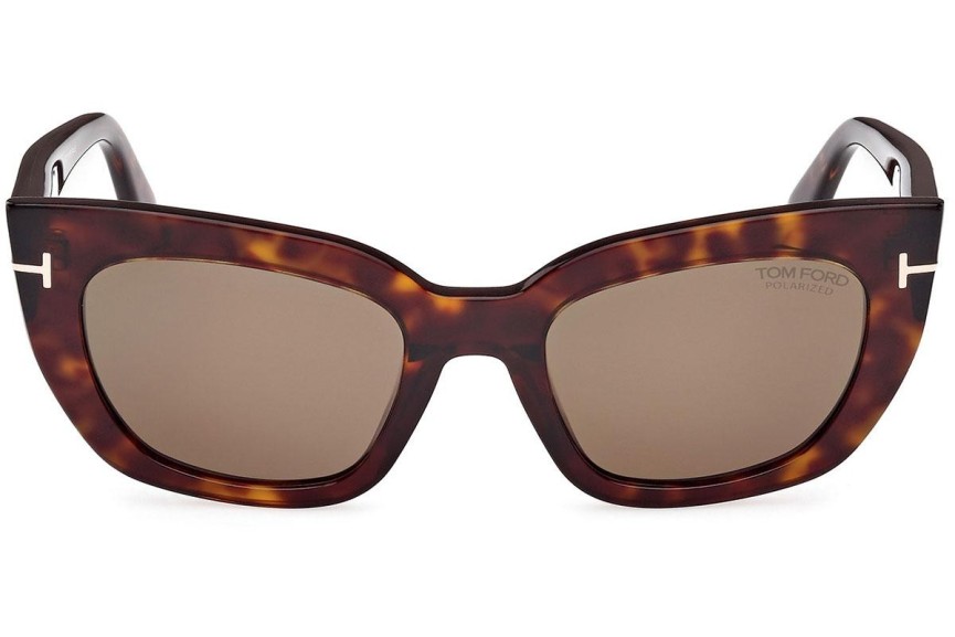 Sonnenbrille Tom Ford Athena FT1190 52H Polarized Cat Eye Havanna