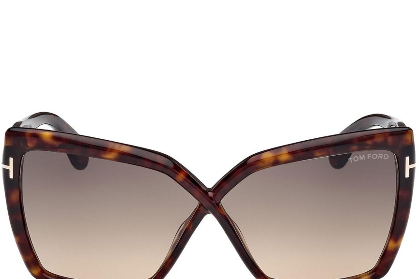 Sonnenbrille Tom Ford Fiore FT1195 52B Cat Eye Havanna