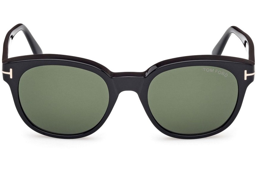 Sonnenbrille Tom Ford Mert FT1180 01N Rund Schwarz