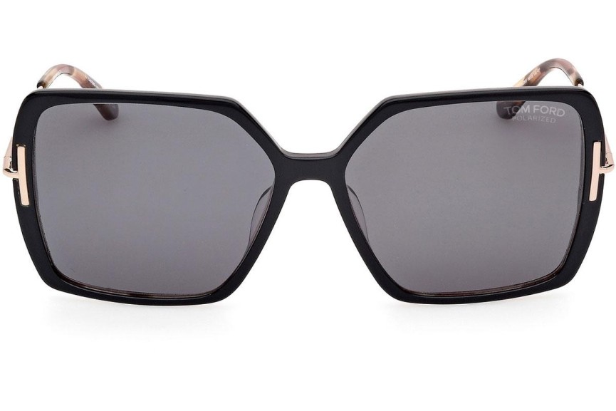 Sonnenbrille Tom Ford FT1039 05D Polarized Quadratisch Schwarz