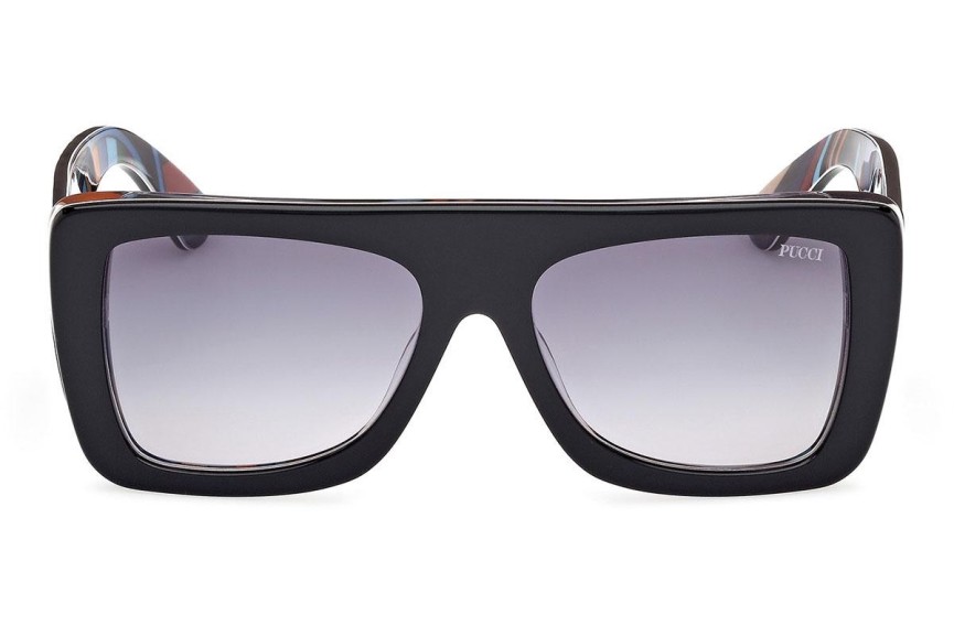 Sonnenbrille Emilio Pucci EP0230 05W Quadratisch Schwarz