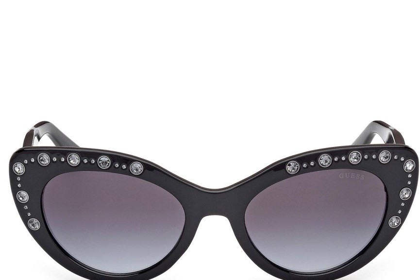 Sonnenbrille Guess GU00163 01B Cat Eye Schwarz