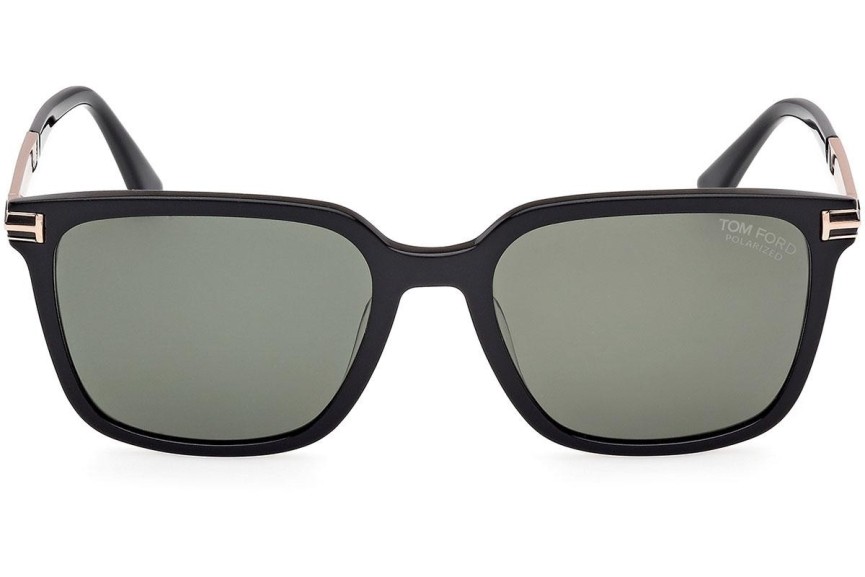 Sonnenbrille Tom Ford Jochem FT1183 01R Polarized Quadratisch Schwarz