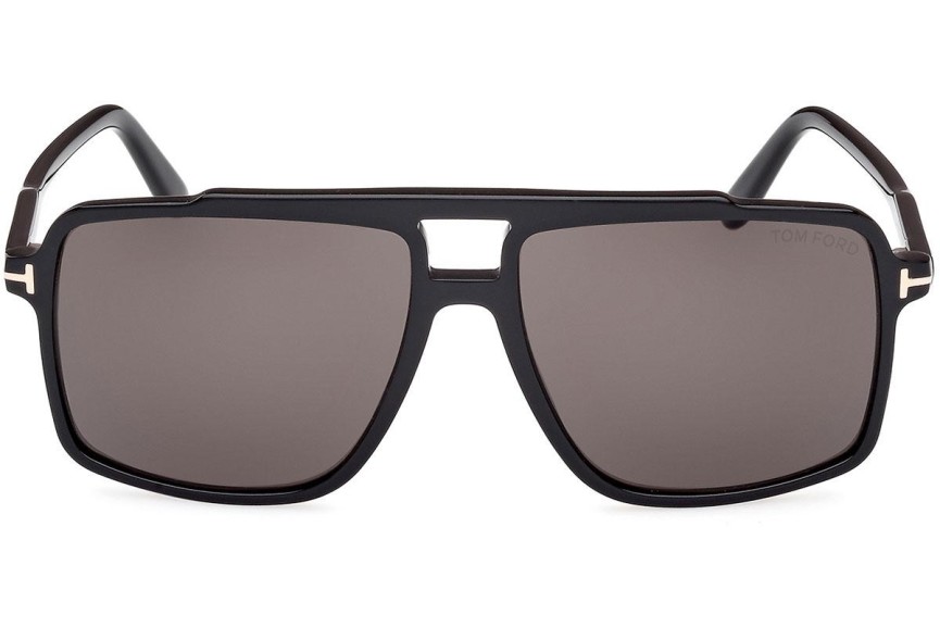 Sonnenbrille Tom Ford Kemp FT1177 01A Quadratisch Schwarz