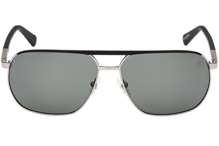 Sonnenbrille Timberland TB00027 08R Polarized Quadratisch Silber