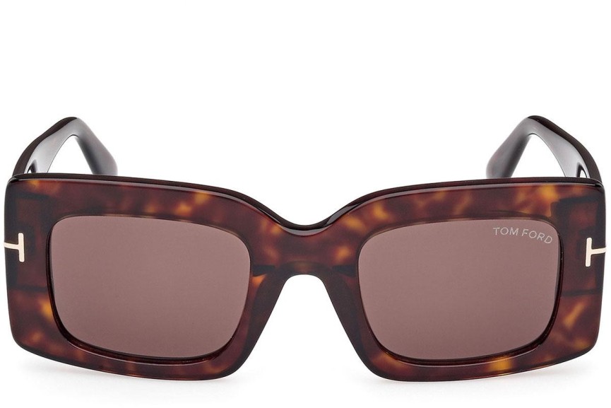 Sonnenbrille Tom Ford Brigitta FT1188 52E Rechteck Havanna