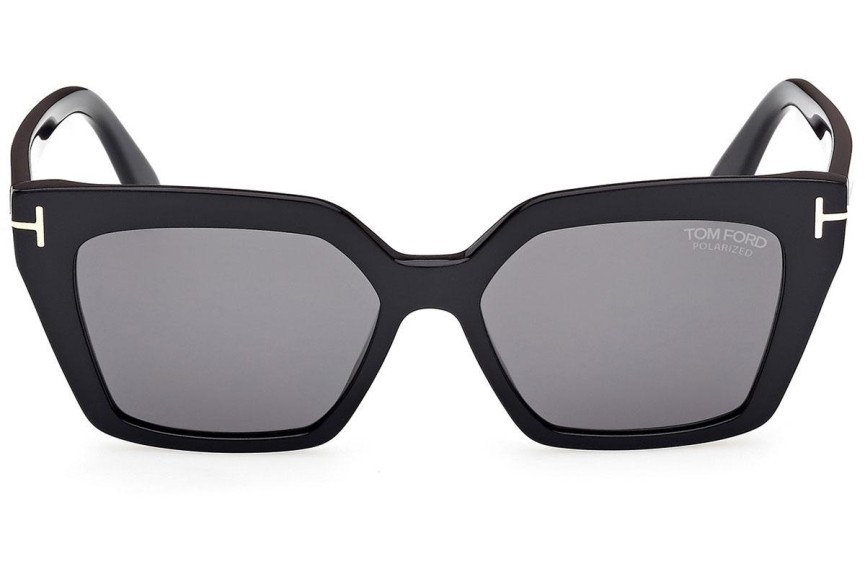 Sonnenbrille Tom Ford FT1030 01D Polarized Cat Eye Schwarz