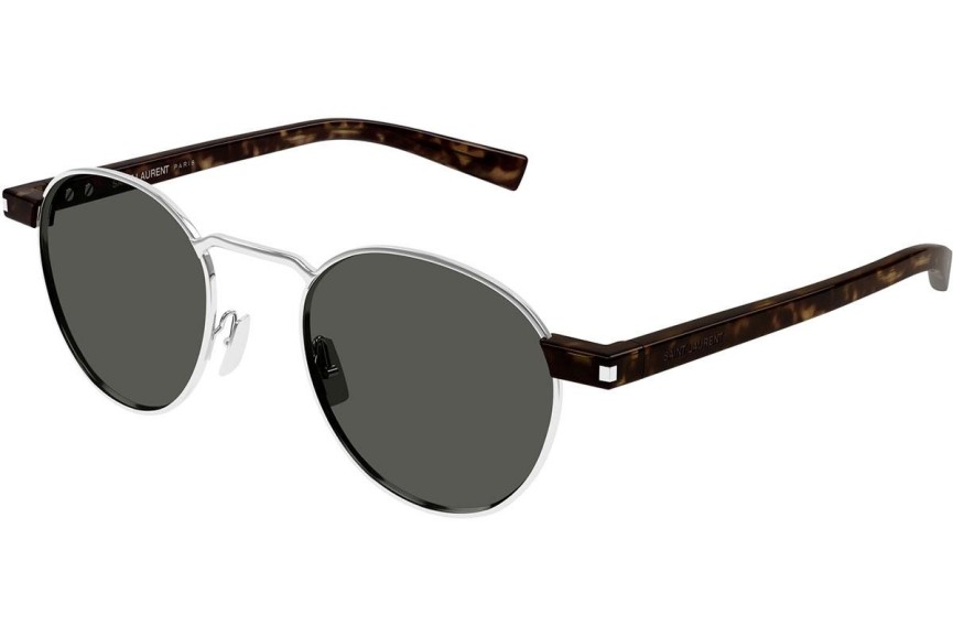 Sonnenbrille Saint Laurent SL707 001 Rund Silber