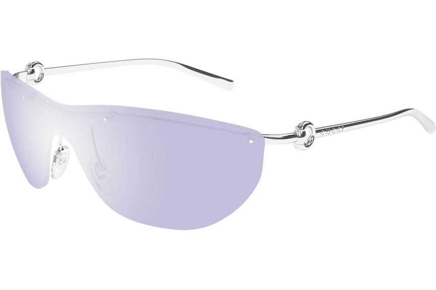 Sonnenbrille Gucci GG1700S 003 Monoscheibe | Shield Silber