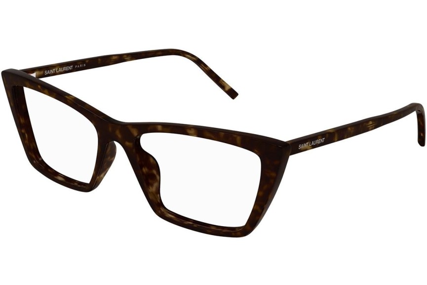 Brillen Saint Laurent SL737MICATHINOPT 002 Cat Eye Havanna