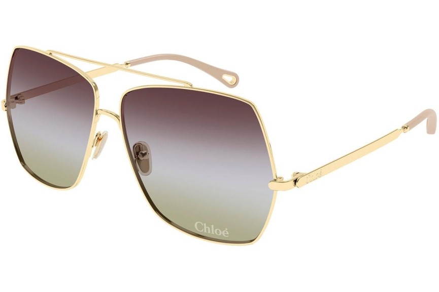 Sonnenbrille Chloe CH0278S 002 Quadratisch Gold