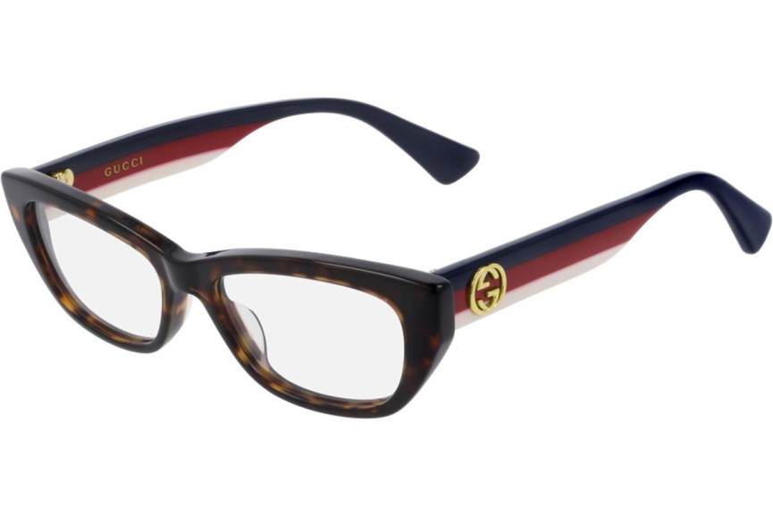 Glasses Gucci GG0277O 006 Cat Eye Havanna