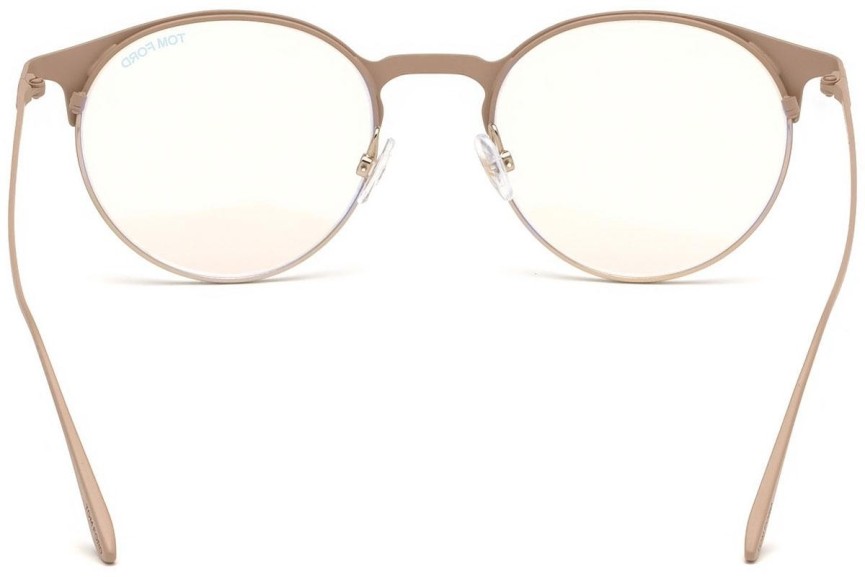 Glasses Tom Ford FT5548-B 083 Rund Gold