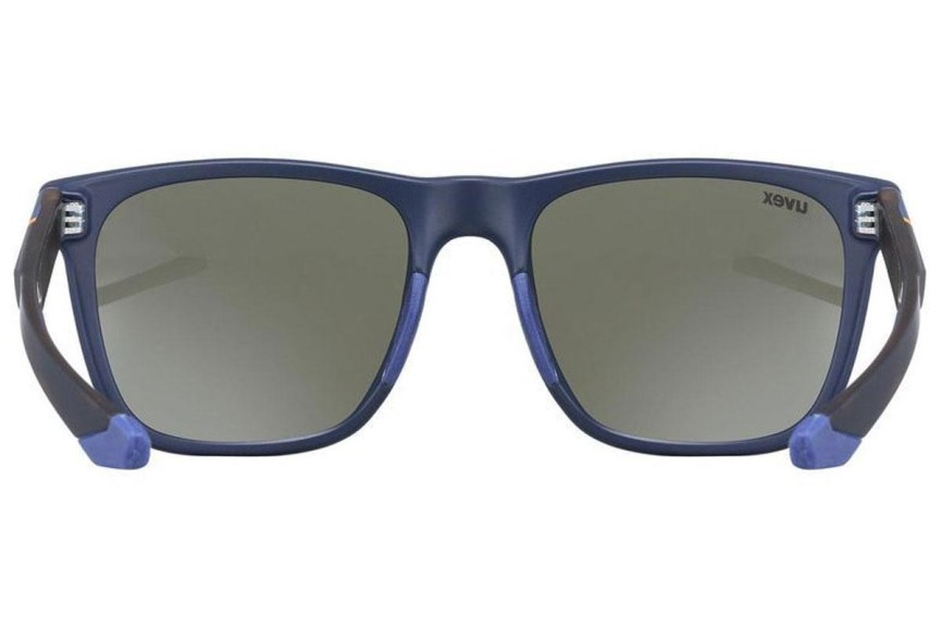 Sonnenbrille uvex lgl 42 Blue Mat / Havana S3 Quadratisch Blau