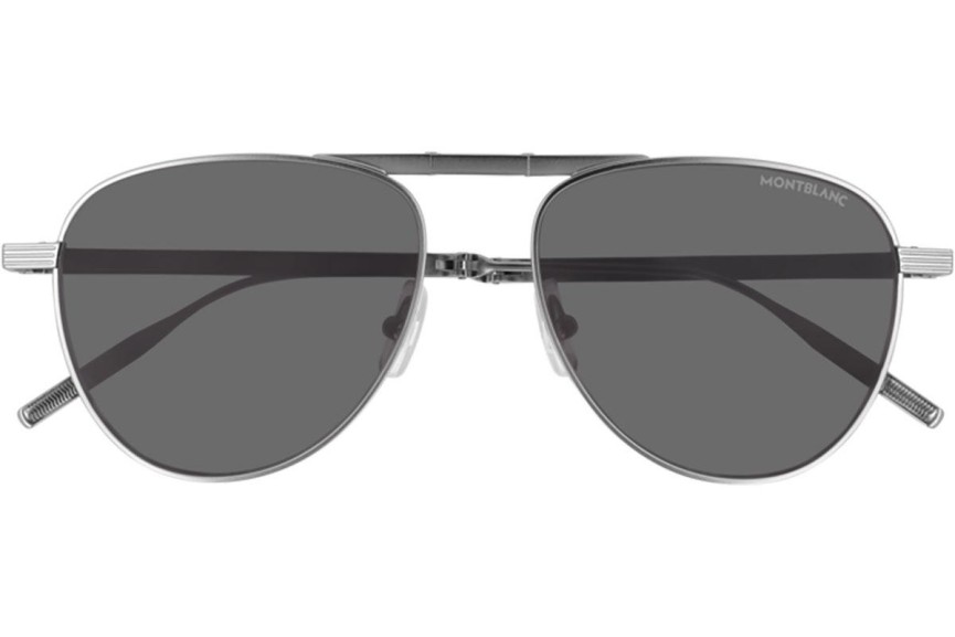 Sunglasses Mont Blanc MB0091S 001 Pilot Silber