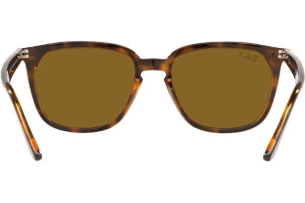 Sunglasses Ray-Ban RB4362 710/83 Polarized Quadratisch Havanna