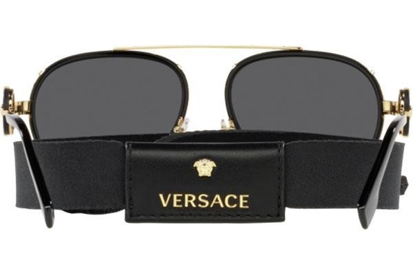 Sonnenbrille Versace Vintage Icon Pilot Clip-On VE2232 143887 Pilot Schwarz