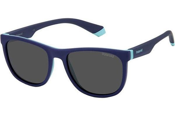 Sunglasses Polaroid Junior PLD8049/S ZX9/M9 Polarized Quadratisch Blau