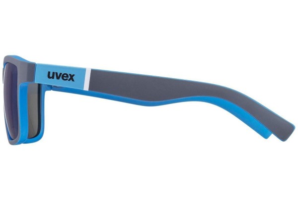 Sonnenbrille uvex lgl 39 Grey Mat / Blue S3 Quadratisch Blau