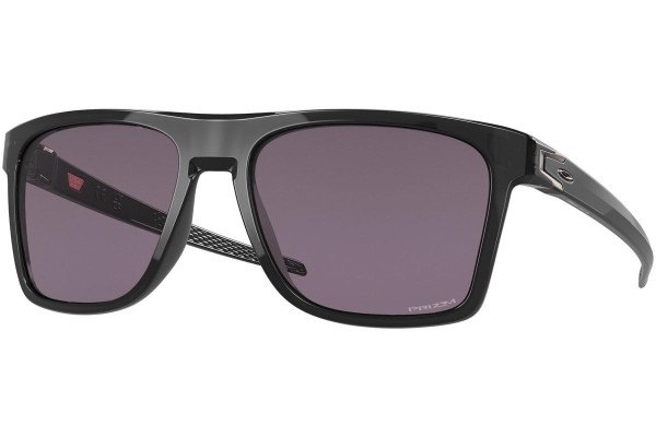 Sonnenbrille Oakley Leffingwell OO9100-01 Quadratisch Schwarz