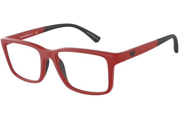 Brillen Emporio Armani EA3203 5624 Rechteck Rot