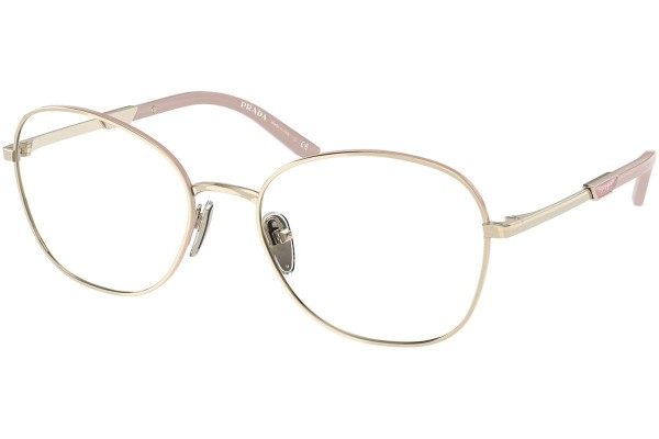 Glasses Prada PR64YV 17A1O1 Rund Gold