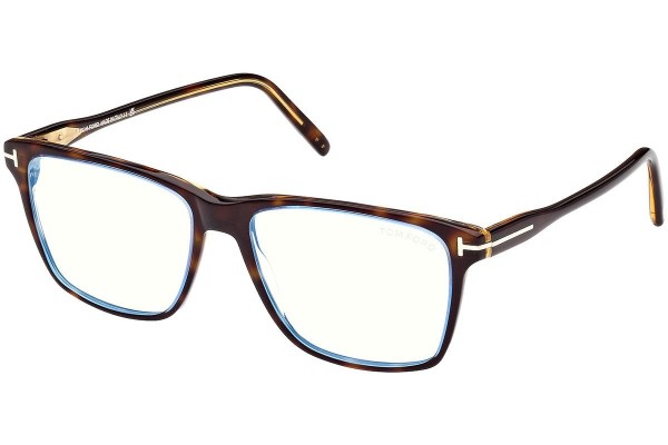 Glasses Tom Ford FT5817-B 055 Quadratisch Havanna