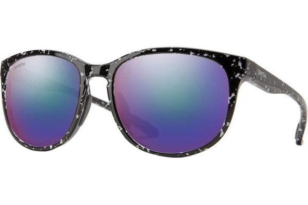 Sunglasses Smith LAKESHASTA GBY/DF Rund Schwarz