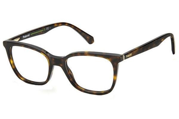 Glasses Polaroid PLDD423 086 Quadratisch Havanna