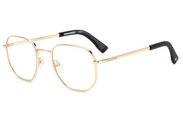 Glasses Dsquared2 D20054 J5G Quadratisch Gold